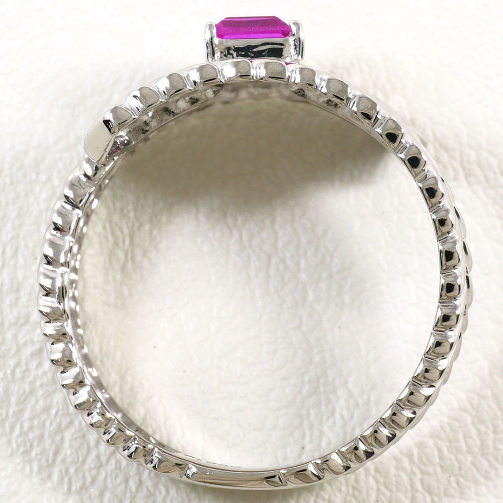 VINTAGE Silver Ruby Ring - Picture 2 of 6